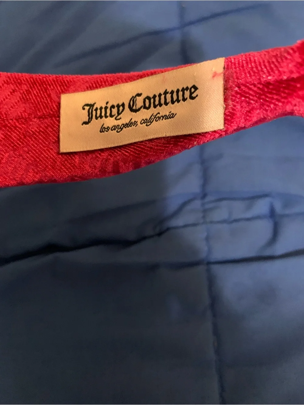 Juicy Couture Hot Pink Embossed Velvet Padded Headband NWT